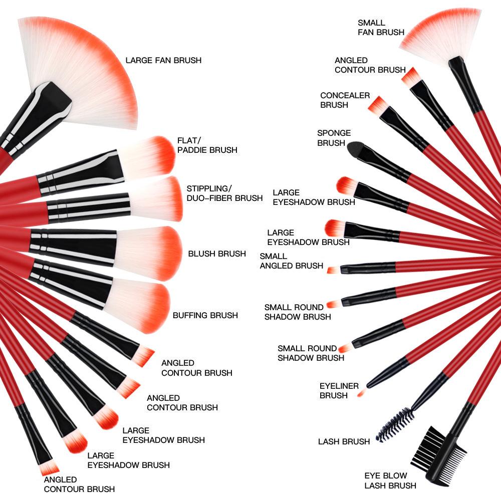 Lose Puderpinsel 22-tlg. Make-up-Pinsel-Set Foundation-Pinsel Lidschattenpinsel Make-up-Tool Makeup Beauty-Pinsel Rougepinsel