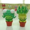 Gashapon Capsule Toys Succulents Evil Spirit Doll Green Potted Plant Action FIgures Model Toy Ornaments