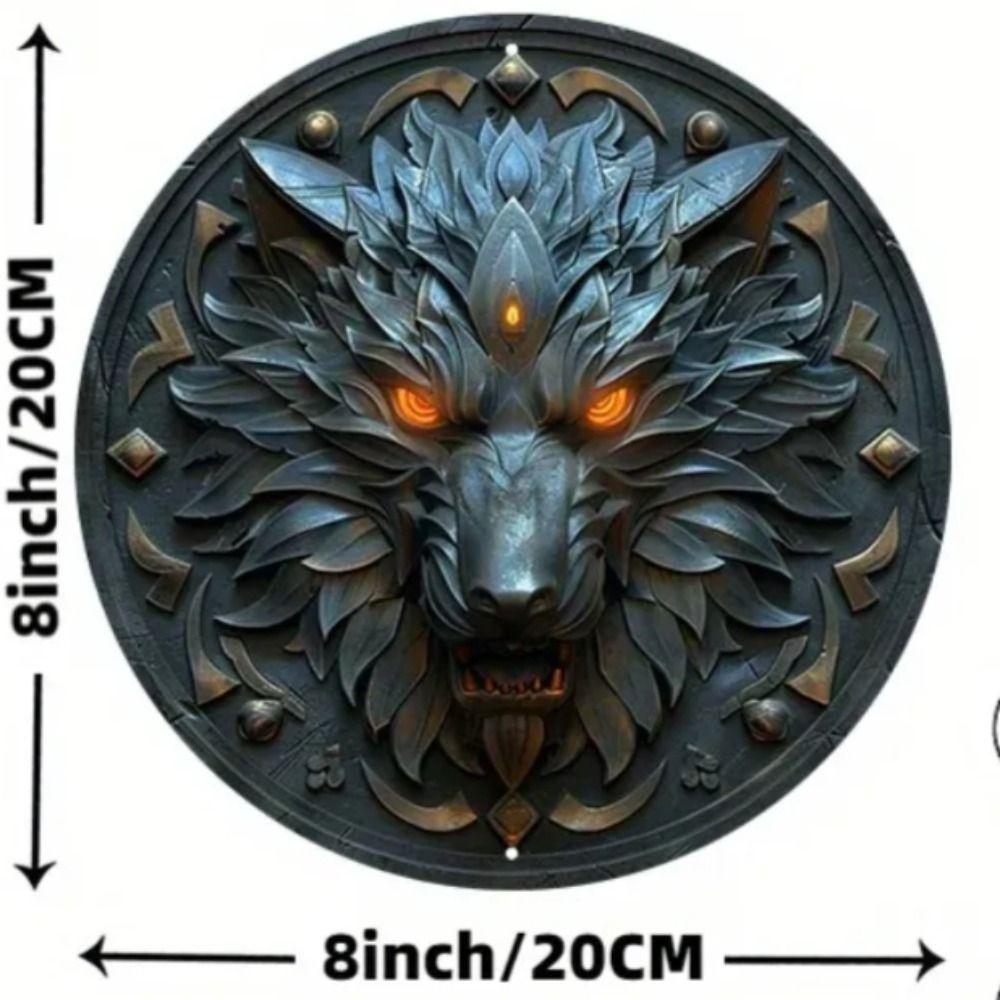 2D Flat Metal Wall Sign Decor