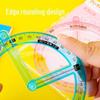 Primary School Student Multifunctional Geometry Ruler Set for Math Activities