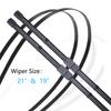 For Mazda 3 BK 2004 2005 2006 2007 2008 2009 Hatchback Frameless Front Rear Back Wiper Blades Cutter Set Auto Replacement