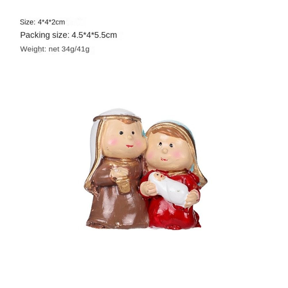 Virgin Mary Table Decoration Jesus with Manger Home Decor  Bookshelf