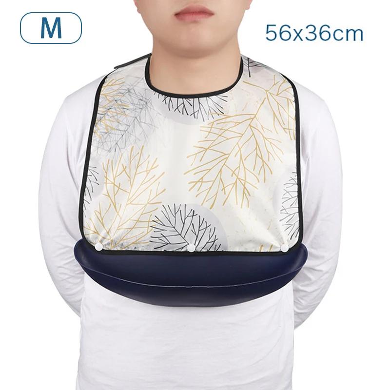 Adult Dining Bib Household Detachable Oil-proof and Waterproof Bib Suitable for the Elderly and Patient