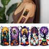 9pcs Temporary Tattoo Skeleton Halloween Bat Ghost Waterproof Long-lasting Body Stickers Tree For Children Girls Women