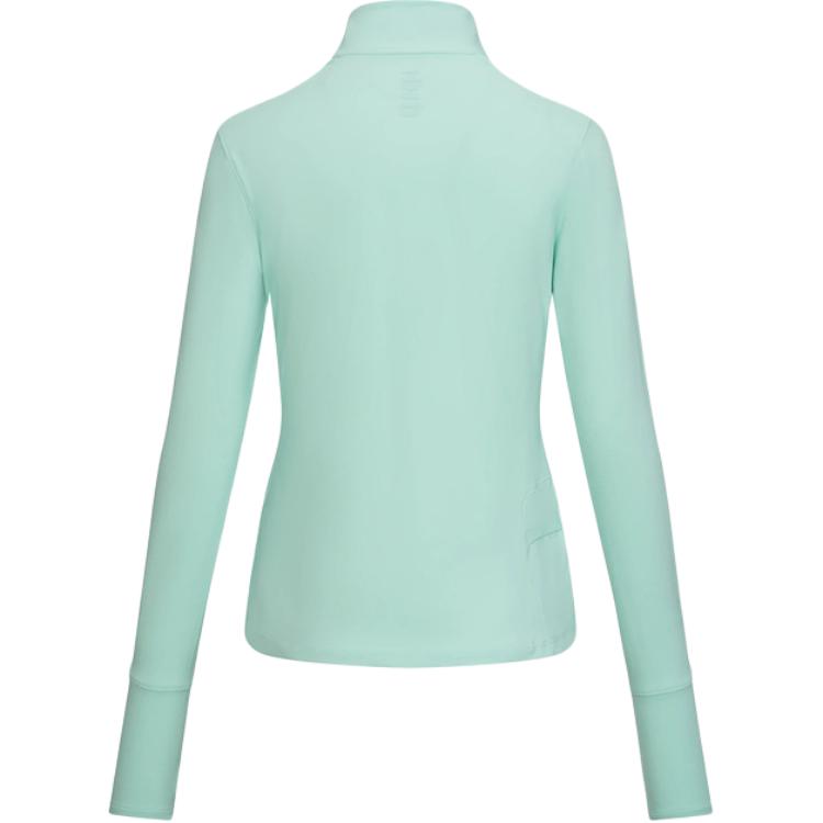 Under Armour Half Zip Stand Collar Pullover Long Sleeve Regular T-Shirt Women tops 1379349-703