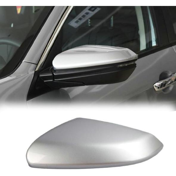 Silver Right Passenger Side Mirror Cap Cover For Honda Civic 2016 2017 2018 2019 2020 2021 Rearview Mirror Cap Replacement
