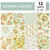 DIY12 Sheets/pack Photo Album Decoration Cut Thin Rendering Paper Palace Flower Handbook Material Background Paper 6 Inch Card Paper