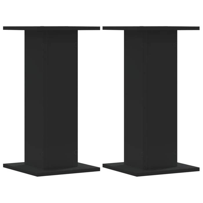 VidaXL Plant Stands 2 Pcs Black 30x30x60 Cm Engineered Wood 3307856