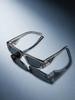Prada PR09ZS Transparent Grey Sunglasses, Modern UV400 Shades with Triangle Logo