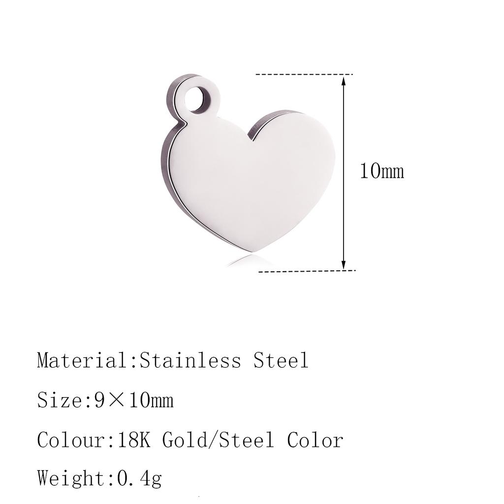 5PCS Mini Star Moon Charms For Making Necklace Bracelet Pendants Findings stainless steel Flower Love Charm DIY Handmade Jewelry