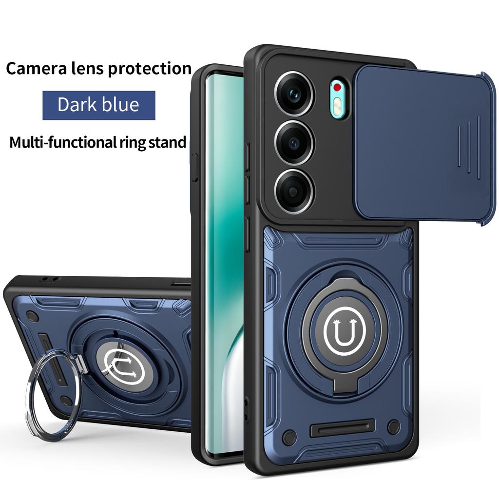 For Tecno Camon 40 Case Tecno Camon 40 Pro 4G Cover Magnetic Armor Shockproof Ring Holder Case Magsafe Wireless Charge Cover