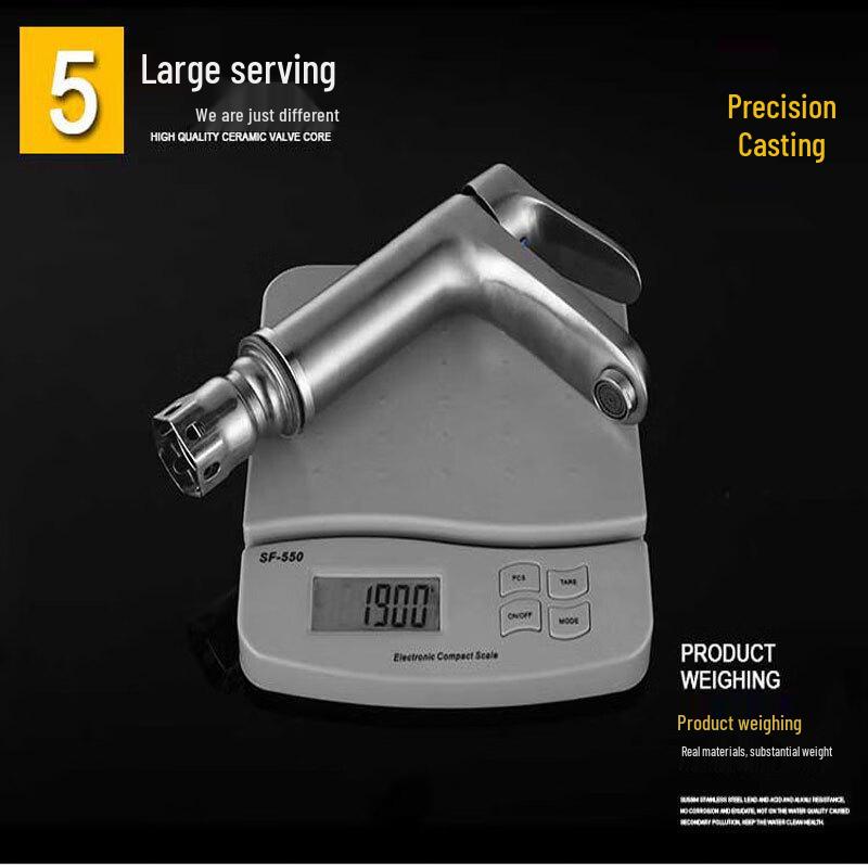 Zhi Shi 304 Stainless Steel Cold & Hot Single Hole Bathroom Basin Faucet