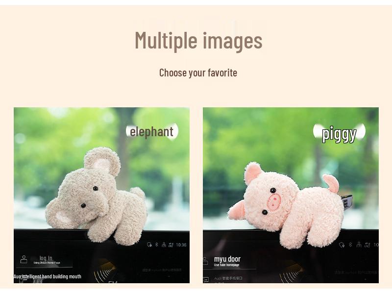 Miniature Monitor Decor: Healing Series Desktop & Car Ornament for Women