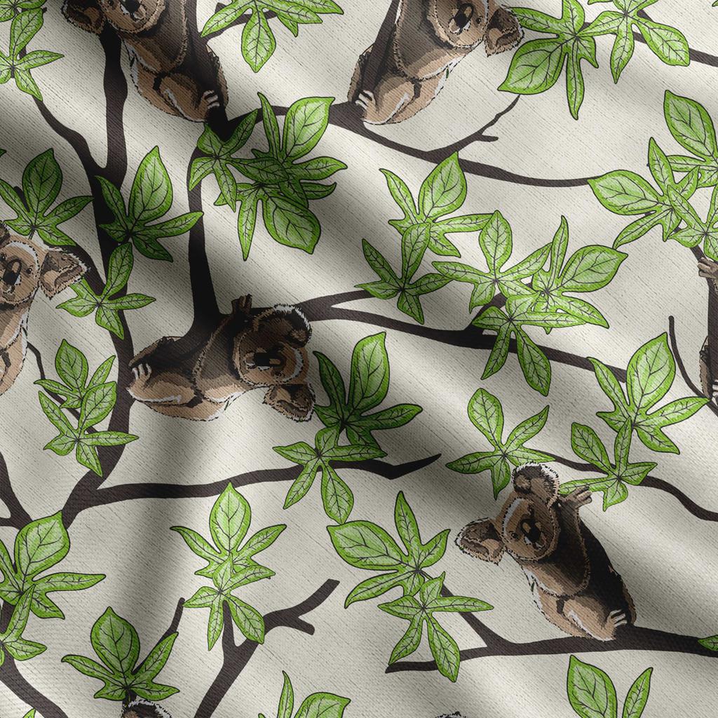 Soimoi Tierdruck, Baumwollbatist, Quiltstoff, verkaufter Massenware 42 Zoll breit, mittelschwerer Baumwollstoff, Nähzubehör,