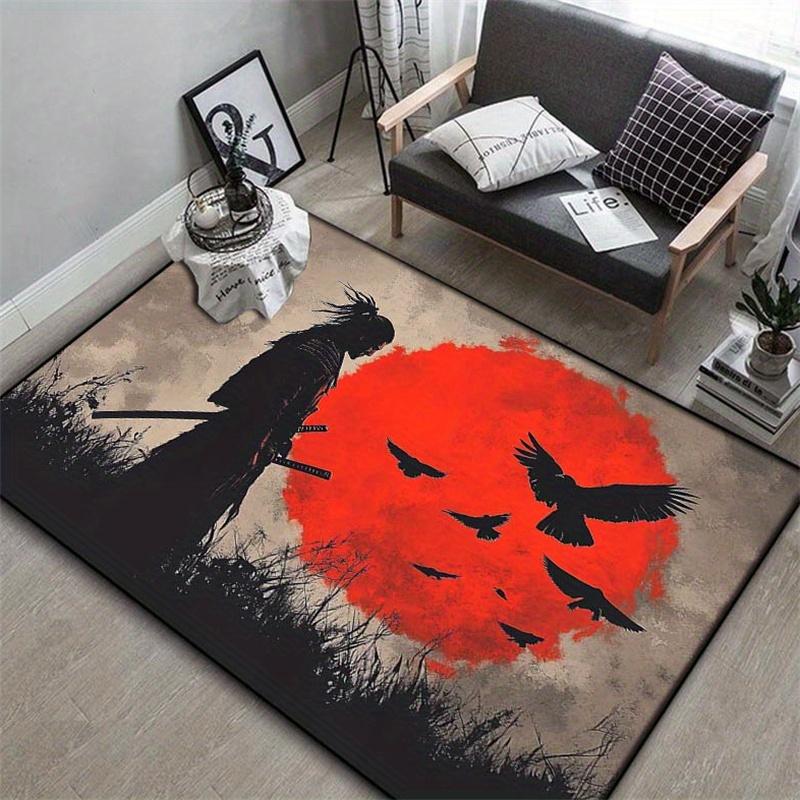Warrior Spirit Pattern Carpet For Live Room Bathroom Floor Mat Soft Large Area Rug Waterproof Bedroom Rug Home Decor