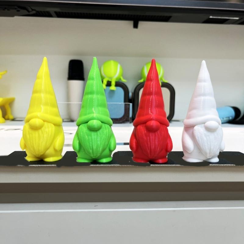 Holiday Tabletop Dwarf Decoration Colorful Artistic Design Santa Elf Figurine Safe Entryway Display Piece