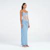 Sexy Off Shoulder Mermaid Maxi Dress Women 2025 Fashion Elegant Strapless Slim Bodycon Evening Party Long Dresses