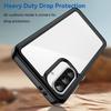 For Samsung Galaxy A37 5G Phone Case WANLONFENG XC Series TPU Acrylic Cover with Tempered Glass (Big Lens Hole)