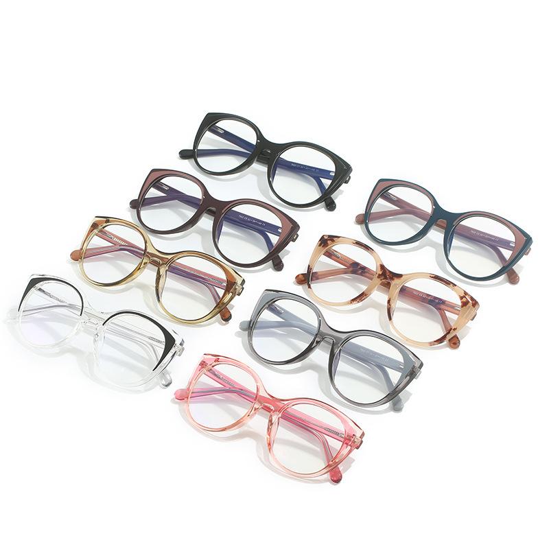 Glasses Frame Cat Eye Catwalk Optical With Myopia Plate Pin Tr90