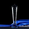Customized Transparent Crystal Trophy, Column Sculpture, Glass Decoration, Competition, Activities, Awards, Home Decoration, 1Pc