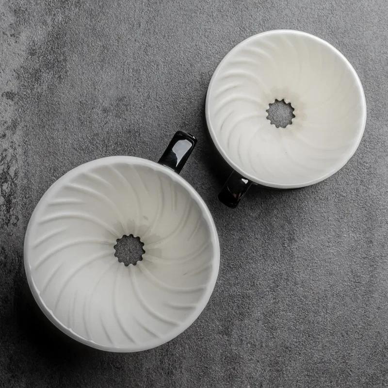 V01/V02 No. V90 Funnel Ceramic Drip Coffee Filter Color American Handmade Coffee Filter Cup Coffee Tool