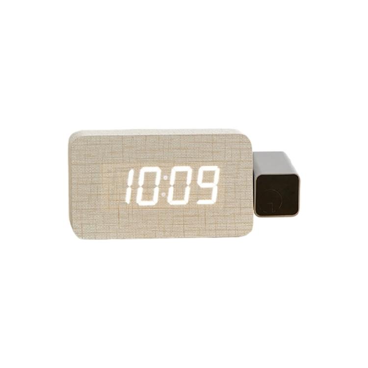 Projection Alarm Clock for Bedroom 180° Rotatable Projector On Ceiling Duals Loud Alarm Clock Electric Digital Clock