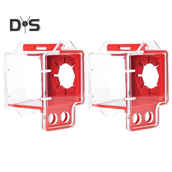 1/2/3Pcs Emergency Stop Button Cover Transparent Design Simple Installation Highly Visible Push Button Switch Cover Large Push Button Lockout