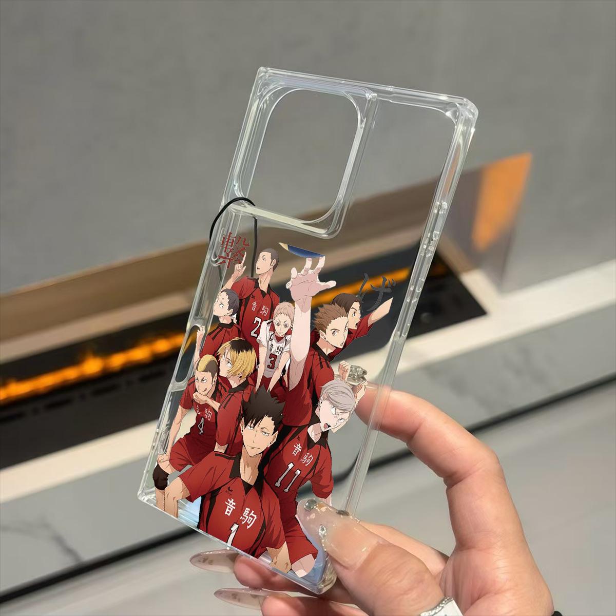 

Clear Square Back Tube Case Protection For iPhone 15 Plus 12 11 13 14 Pro Max 16 ProMax Anti-Oxygen,Haikyuu!! Pattern Casing iphone 11 ProMax