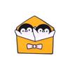 Fluffy Penguin Lettering Enamel Pin Funny Brooch Cartoons Badge For Bags Jeans Hoodies Denim Lapel Pin Jewelry Kids Best Gift
