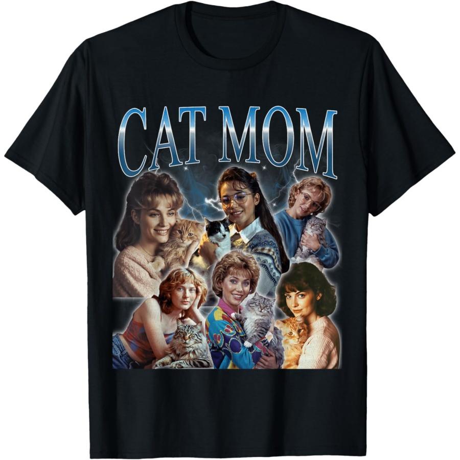 

Cat Mom Funny Gen Z Dank Meme Bootleg T-Shirt XXXXXL чёрный