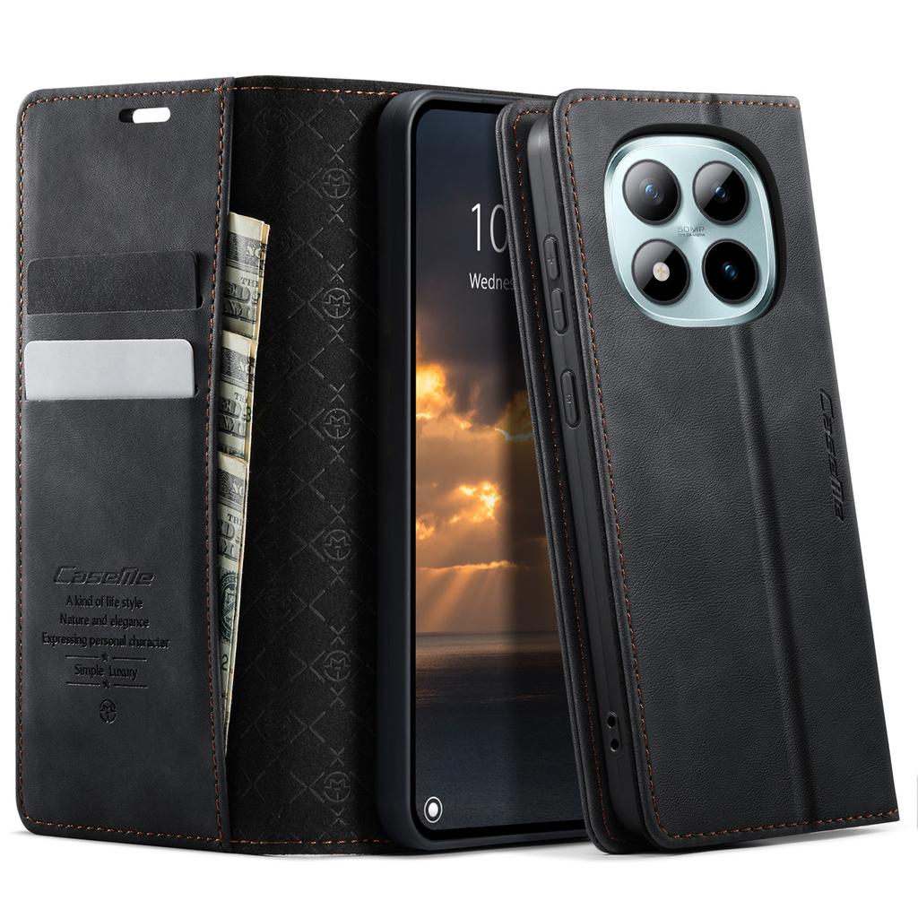 For Xiaomi Poco M8 Pro 5G/Redmi Note 15 Pro+ 5G (Global) Case CASEME 033 Series RFID Blocking Wallet Stand Calf Texture Leather Phone Cover