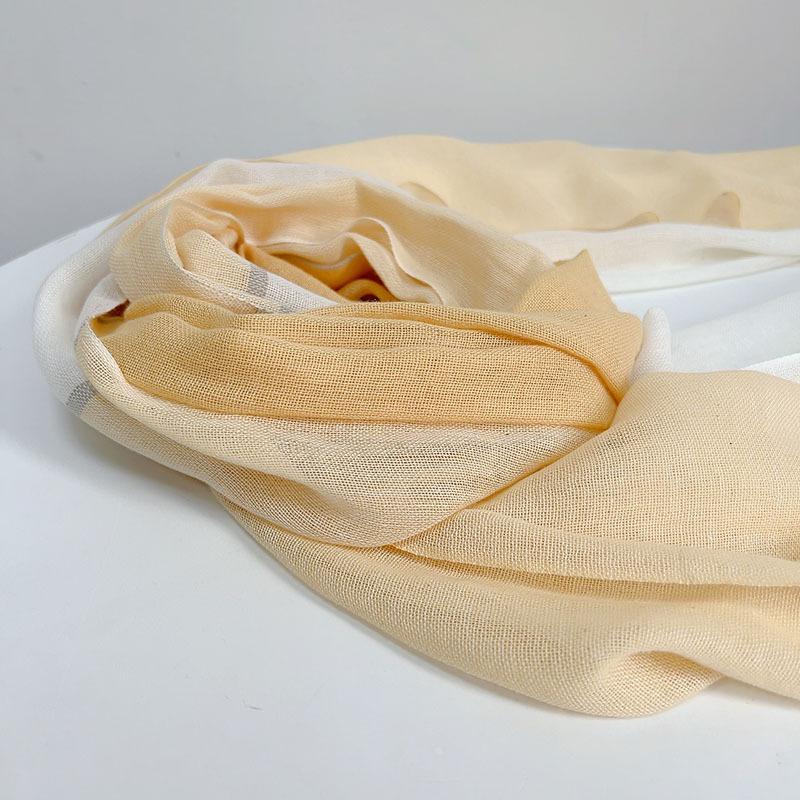 Linen Cotton Scarf Women'S Summer Thin Sunscreen Neck Protection Silk Scarf Japanese Versatile Literary Shawl