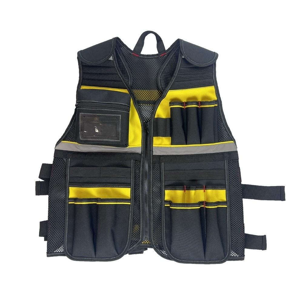 Thickned Electrician Tool Storage Vest Portable Multi Pocket Storage Bag Holder Waterproof Adjustable Strap Tool Storage Bag