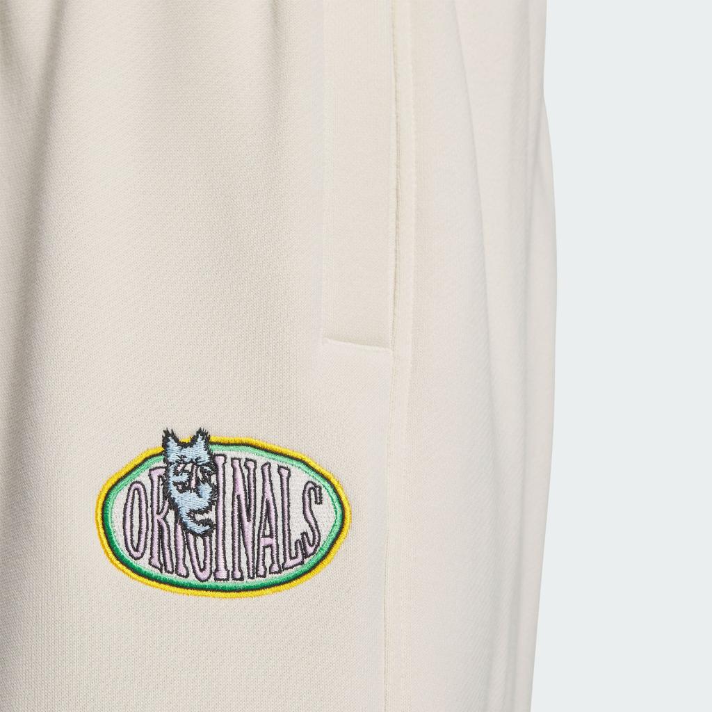 Adidas Originals Street Series Loose Fit Drawstring Cuffed Casual Pants Women pants White JL7548