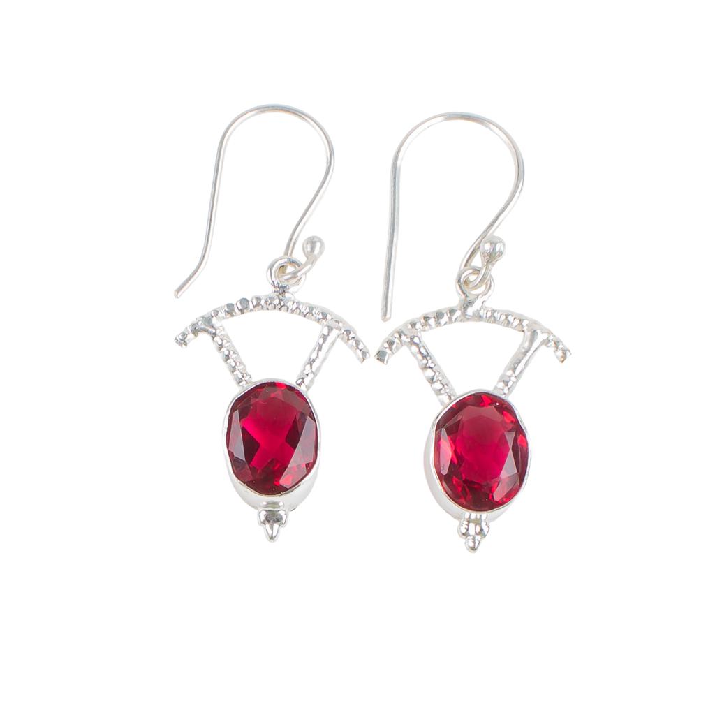 Pink Rubellite Gemstone 925 Sterling Silver Jewelry Drop/Dangle Earrings 1.50" EE-51-10