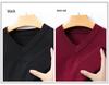 Men's Wool V-Neck Sweater - Spring/Autumn Knitwear for Middle-Aged Men - Warm Base Layer