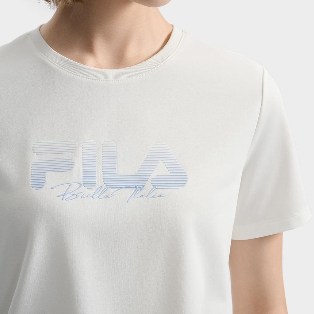 FILA Classic Fashion Comfortable Versatile Short Sleeve T-Shirt Women tops White F11W533104F-WT
