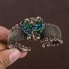 Natural Triplet Opal Gemstone Handmade Copper Wire Wrap Bangle Adjustable z6T95