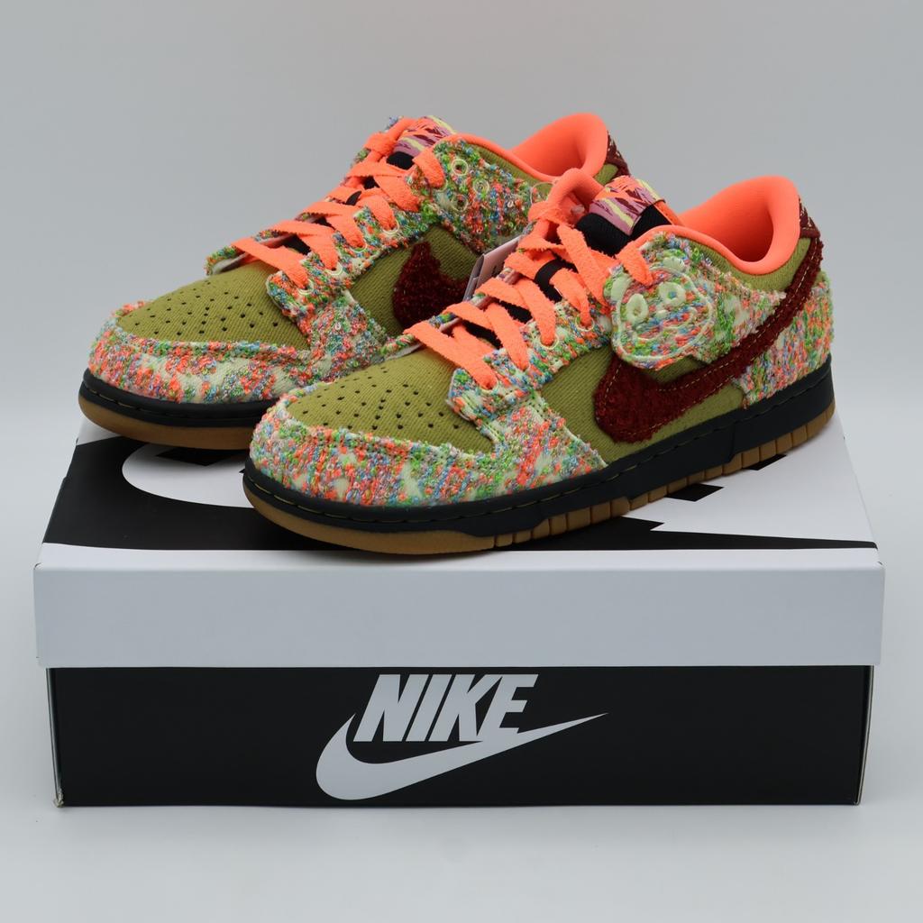 IB2263-300 Nike Dunk Low Panda Green Curry White (Men's)