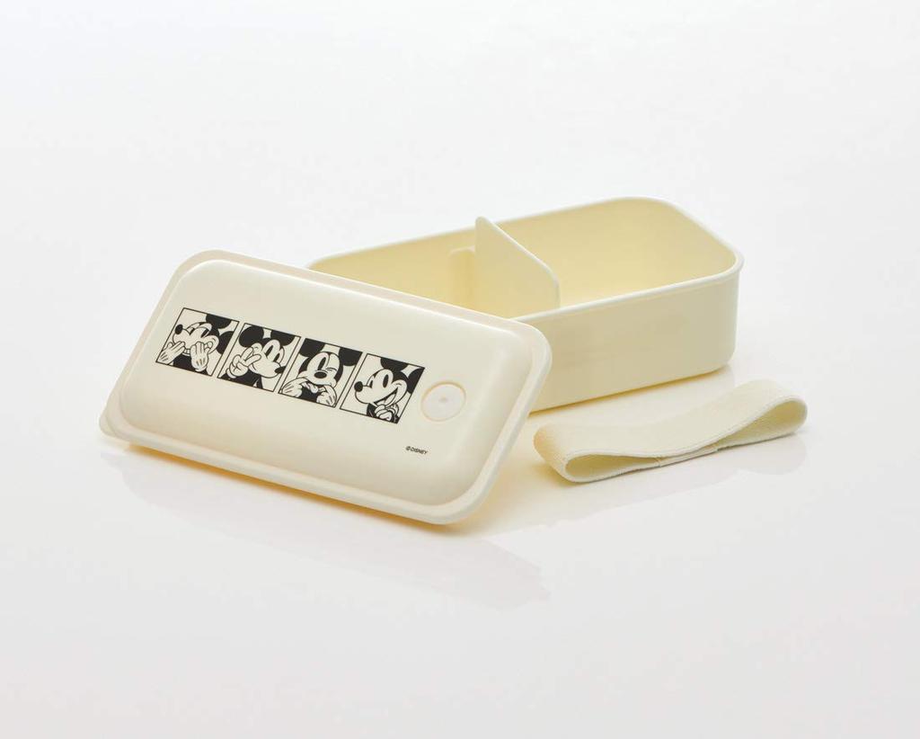 Skater Bento Box Silver Ion Antibacterial Fluffy Packing Integrated Type 1 Tier 530ml Mickey Mouse Disney PAL5AG Ag+