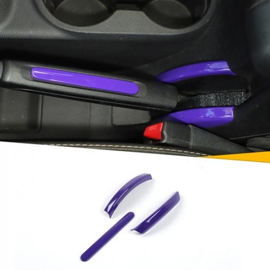 Capa de Acabamento Roxa para Manete de Freio de Mão Para Jeep Wrangler JK 2011-2017 Acessórios