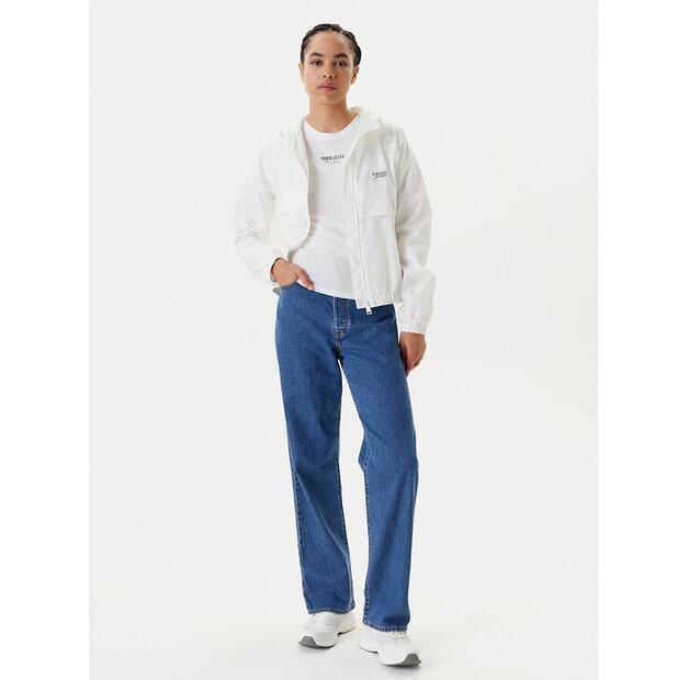 Windbreaker Tommy Jeans Jacquard DW0DW20952 Ecru, Loose Fit