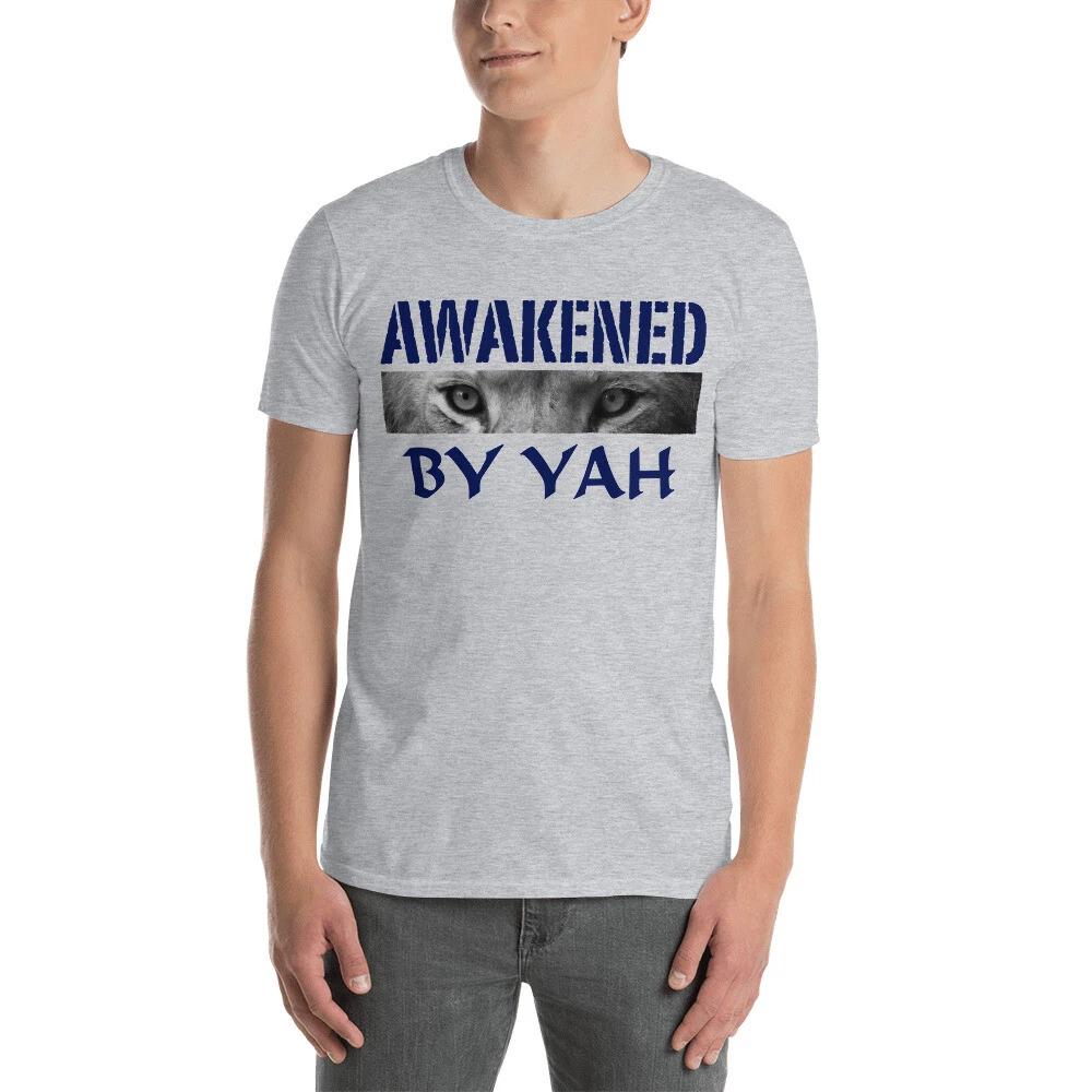 Hebrew Israelite Unisex T-Shirt - Lion Eyes Awakened by Yah Tee Apparel Clothing L