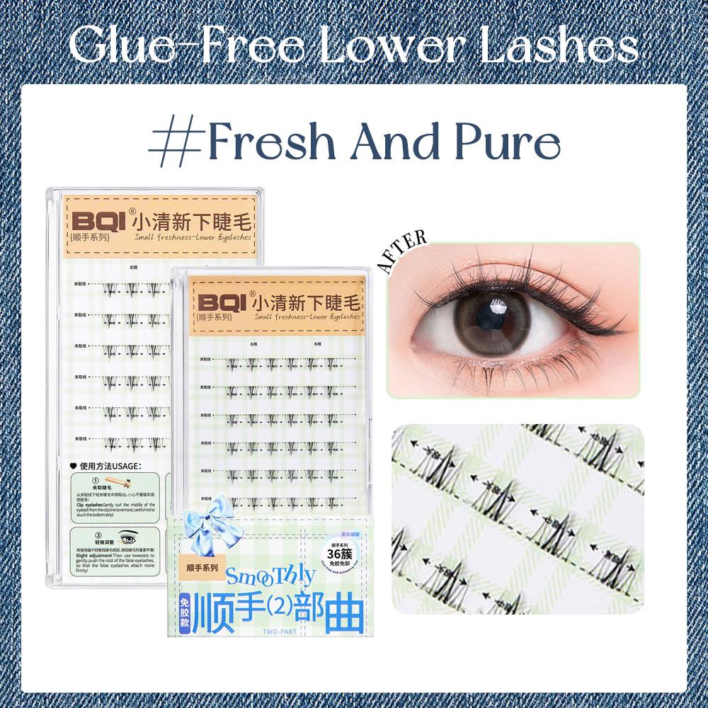 Natürlicher Look Vorgeklebte Unterwimpern Weich & Leicht Selbstklebende Wimpern Großes Volumen zur Auswahl