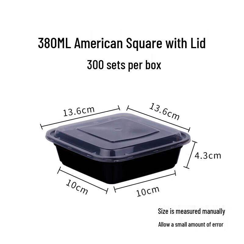 Thickened Disposable Plastic Square Lunch Boxes