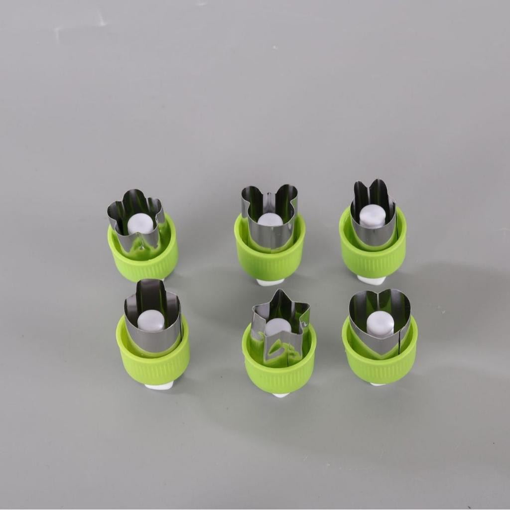 3/5/6/8Pcs Press Vegetable and Fruit Butterfly Dough Embossing Tool Cookie Mold