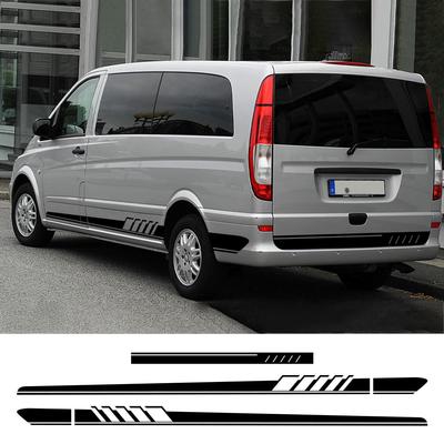 3 sztuk naklejki samochodowe dla Mercedes Benz Vito V klasa Viano W638 W639 W447 Marco Polo EQV Camper etykiety winylowe Tuning