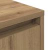 Nightstand with LED Lights Artisan Oak Finish 38 x 34 x 65 cm