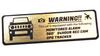 Honami Works JB64 Jimny Security Emblem 24 Hour Surveillance Dash Cam GPS Tracker Sticker (Gold)