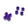 eXtremeRate Custom Replacement Dpad Action Purple for PS5 and Controllers Buttons, & Clear, BDM-010, BDM-020, BDM-030, BDM-040, BDM-050